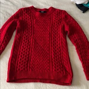 Cable knit sweater